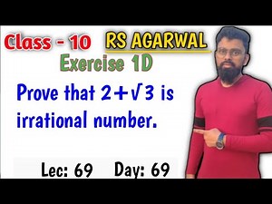 Prove that 2 + root 3 is irrational