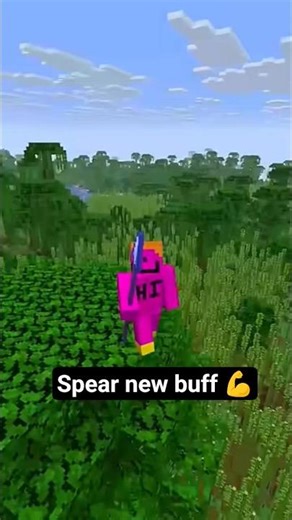 spear got a huge buff #minecraft #gaming