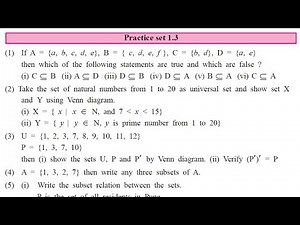 Practice Set 1.3 - Class 9 Math (Maharashtra Board) || Digital Master