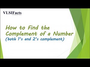 How to Find the Complement of a Number