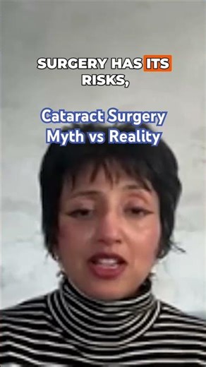 Eye Specialist Miss Shakti Thakur explains why there’s nothing to fear with Cataract Surgery.