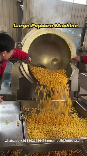 75-80kg/h Electric Induction Automatic Commercial Popcorn Making Machine#popcornmachine #popcorn