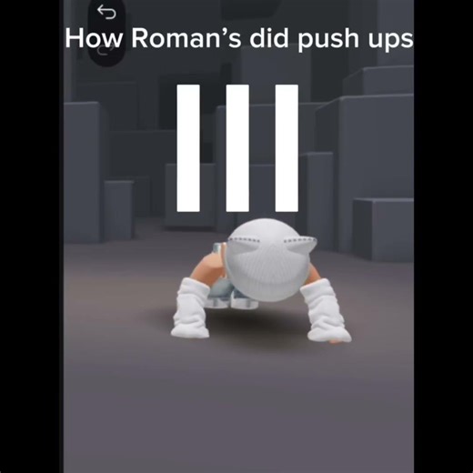 How Roman’s did push ups