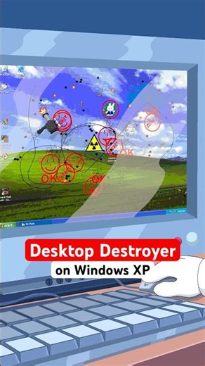 It’s the 2000s & you’re playing Desktop Destroyer on Windows XP 🖥️💥 #nostalgia #windowsxp #2000s