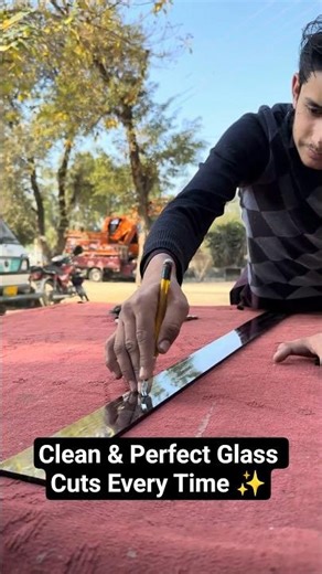 Perfect Glass Panel Cut Using Double Cutter | Epic Skill
