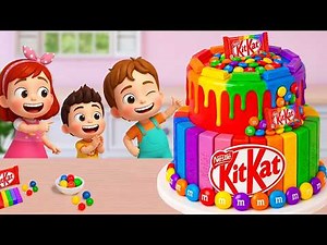 Miniature Rainbow Cake Tutorial 🌈 Amazing Mini Rainbow Chocolate Candy Cake Recipe 💕🎂 Yummy Teeny