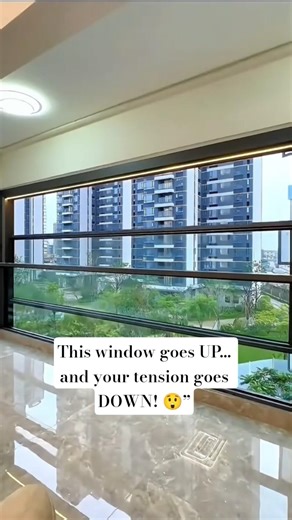 Automatic Guillotine Window | Smart Vertical Sliding Glass 🔥