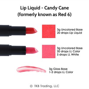 TKB Lip Liquid - Candy Cane - Highly Pigmented Cosmetic Lip Color
