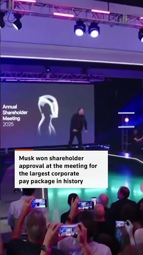 Musk shows off his dance moves at Tesla shareholders meeting | REUTERS