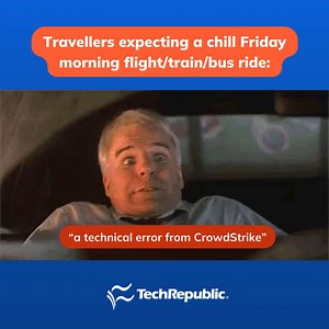 1.5K views | The Blue Screen of Death has come for airports, emergency services, and law enforcement agencies worldwide 﫠 Get the rest of the scoop on today's massive Microsoft outage: https://www.techrepublic.com/article/crowdstrike-outage/ #technews #CrowdStrike #Windows #Microsoft | TechRepublic | Facebook