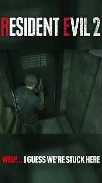 WELP... I guess we're stuck here | Stream Clips #re2r #residentevil2remake #gaming #games #shorts