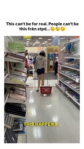 Thetrandlab48 on Instagram: "The video captures a 2020 viral “Karen” incident at Target, where a masked woman argues with an employee attempting to detach her shopping basket from its wheeled display stand for proper use, refusing a full cart despite visible struggle. - Posted by @RickD_GK, a vocal MAGA advocate, the clip explodes to 4 million views and 20,000 likes, with replies amplifying political satire by equating the woman’s stubbornness to widespread voter “stupidity” in the 2020 election