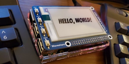 Getting started with the Waveshare 2.7" ePaper HAT on Raspberry Pi