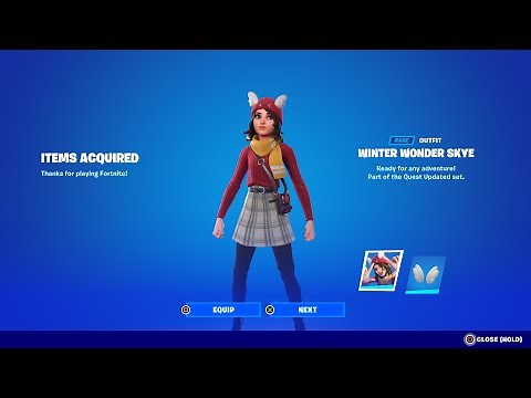 HOW TO GET WINTER WONDER SKYE SKIN IN FORTNITE!