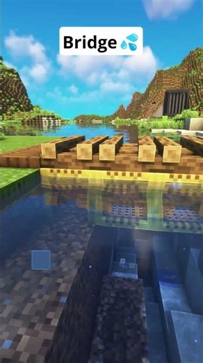 Minecraft Bridge Design💦 #shorts