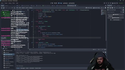 [godot] ascii roguelike development !rp