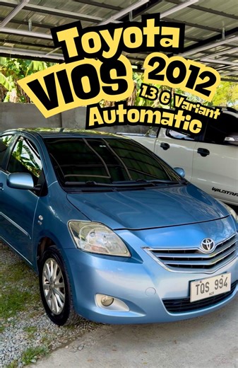 ‼️ FOR SALE ‼️ 2012 TOYOTA VIOS 1.3 G Automatic Transmission - Gasoline Color: Light Blue Metallic Mileage: 140,000 Nothing to fix Very Good Engine Condition Good Transmission Good Underchassis Well-maintaned car Ready for long drive Smooth Paint CLEAN INTERIOR ICE Cold aircon Registered until 2026 CLEAN AND COMPLETE documents original casa keys Check the unit personally to appreciate Gas and Go! No issue 📍D.A. GARAGE San Pedro Laguna 0917 • 875 • 2968 Dean Arciaga Garage 🏁 #Toyota #vios #cars