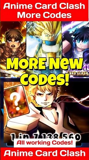 New Codes for Anime Card Clash Update 4.2 - New Anime Card Clash Codes