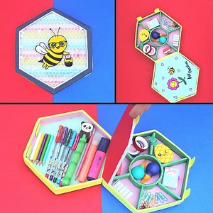 85K views · 4.2K reactions | Pencil Box from waste Cardboard #diy #crafts #bestoutofwaste | Creative Hours | Facebook