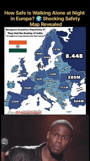 🇮🇳 If Europe Had India’s Destiny | Europe Population Explosion Map 🇪🇺😱 #europe #populations #asia