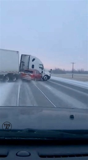 Semi loses control and crashes on busy highway in Ohio OHIO- Dashcam footage out of a major U.S. highway captured a terrifying moment Monday morning, when a semi-truck began fishtailing uncontrollably before crashing. The video shows the big rig swerving in the right lane, its trailer whipping side to side as the driver struggles to regain control. Within seconds, the semi veers sharply, jackknifes, and the driver slams into the semi — sending up a cloud of debris and forcing cars behind it to s