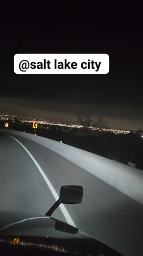 Salt Lake city view at night @highlight | Arnold Moss