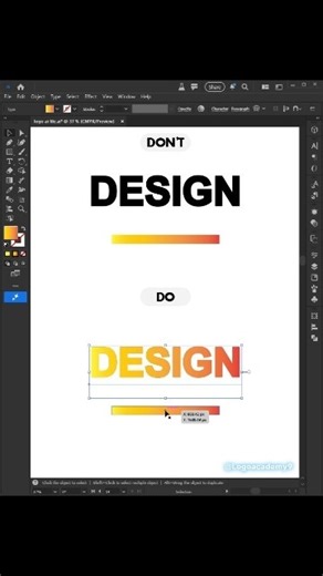 Tips - How to Add gradient Color in Text like a pro In Adobe Illustrator 2026 #logo_academy