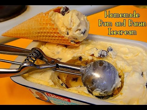Homemade Rum n Raisin Ice Cream (No Churn Recipe)