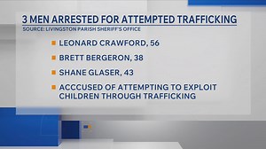 3 men in Livingston Parish arrested