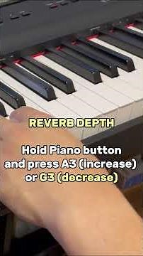 Yamaha P125 / P225, Make Spacious Sound! — Adjust Reverb Depth & Type (Quick Tutorial!) #shorts