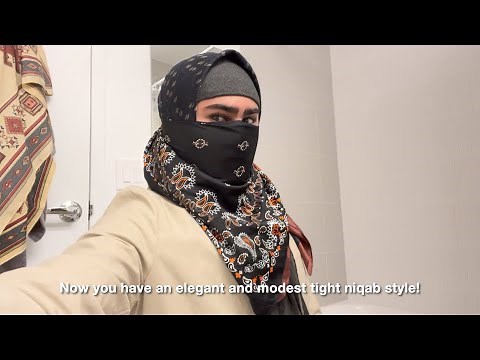 Easy Tight Niqab Tutorial with Extra Face Veil