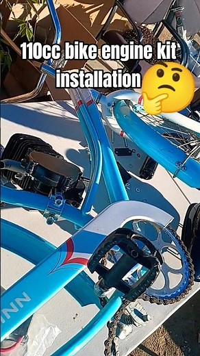 🤔110cc bicycle engine kit installation