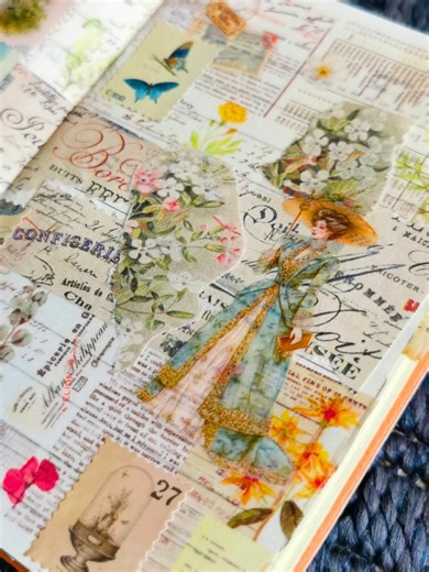 🌼 Vintage Letters and Ephemeras ASMR Scrapbooking 🌼 Immerse yourself in the tactile world of vintage letters, ephemeras and junk journaling as we explore the artistic fusion of ASMR scrapbooking. In this video, we delve into the creative process of transforming old, forgotten letters and ephemeras into unique pieces of art, blending the soothing sounds of paper manipulation with the visual appeal of mixed media scrapbooking. Experience the calming atmosphere and let the washi tape's, page turn