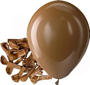 Bezente Brown Balloons Latex Party Balloons - 150 Pack 5 inch Matte Small Light Brown Helium Balloons for Birthday Bridal Shower Wedding Anniversary Party Decorations