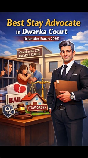 ⚖️ Law Tip by Best Stay Advocate in Dwarka Court (Injunction Expert 2026)