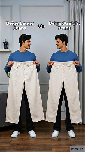 Baggy Vs Straight Jeans: Which Is Better? 👖 #Shorts