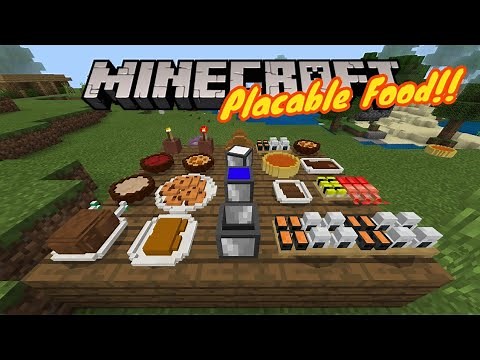 How to Put Your FOOD ON PLATES in Minecraft!! - Add-on - Minecraft