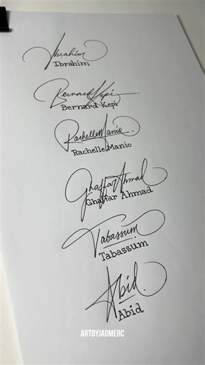 Random Signature Names Part 22 #artbyjadmerc #signatureart | Art by Jadmerc