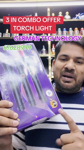 3 in 1 Combo Torch Light for Special Offer