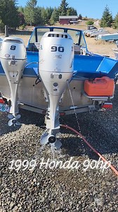 1999 Honda 90hp in-line 4cyl 4-stroke with x4 carbs. Outboard Madness #outboardmadness | Outboard Madness