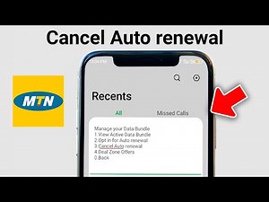 🚫 Stop MTN Data Auto Renewal—Quick Code to Deactivate Any Plan!