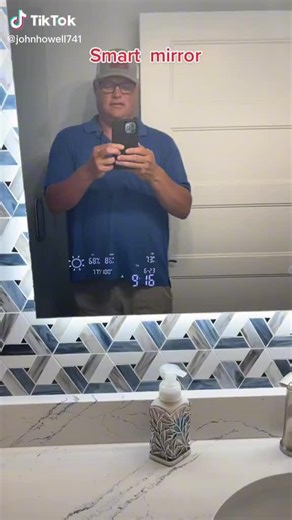 Smart Digital Mirror with Weather Display