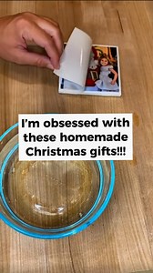 The YAYsayers✨Oz Family Adventures on Instagram: "Directions ⬇️⬇️⬇️ • • Because these picture coasters are so simple (and extremely affordable!), I have some for every season and swap them out for each holiday! It’s such a fun way to incorporate pictures around your house! Add some cork to the bottom and use a cute ribbon to tie a set together and you have the perfect homemade Christmas gift! The base is a 4x4 inch ceramic tile and the image is printed on waterslide decal transfer paper. It is v