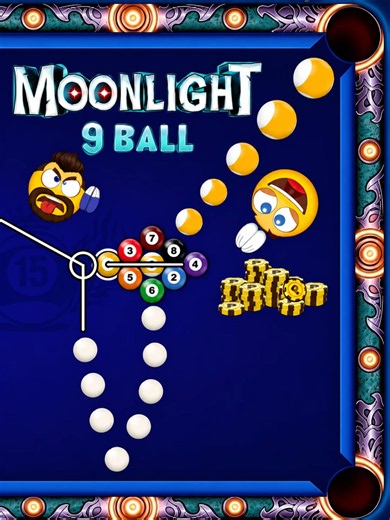 Moonlight 9 Ball 80M | Perfect Break = Instant Win! 😱 #miniclip