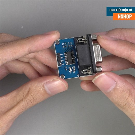 Đây là mạch chuyển giao tiếp cổng com mức tín hiệu giữa chuẩn RS232 và TTL dùng IC MAX3232. Mạch được thiết kế nhỏ gọn với Cổng COM 9 chân để dễ dàng kết nối máy tính hoặc PLC. | Điện tử Nshop