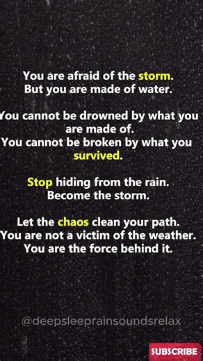 Become the Storm 🌧️ Rain Motivation for Inner Power & Strength #shorts