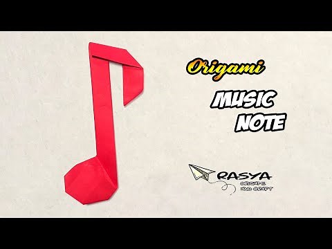 Origami Music Note