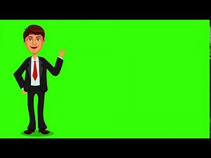 Green Screen Animation | Business Man Waving His Hands [DOWNLOAD LINK]