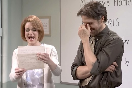 Ryan Gosling breaks and can't stop laughing over surprise joke changes in hilarious 'SNL' sketch
