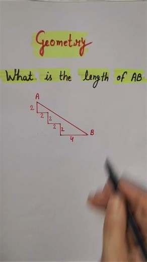Geometry | Find the value of AB | #geometry #maths #mathstricks #mathshorts #fammathszone